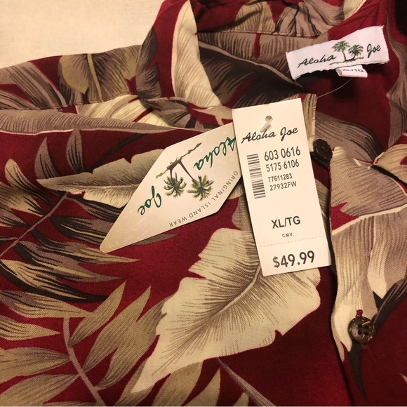 NWT Aloha Joe 100% rayon Hawaiian shirt size XL - Picture 3 of 7